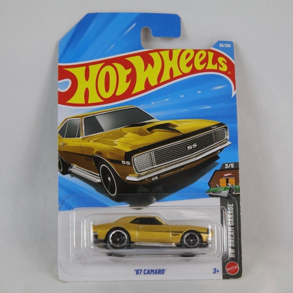 Hot Wheels Gold '67 Camaro Toy Car - NEW